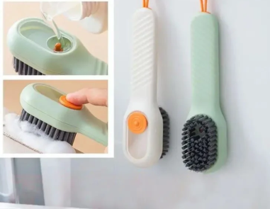 2-in-1 Automatic Liquid Soap Dispensing Cleaning Brush for Shoes & Clothes