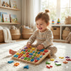 Wooden Alphabet & Number Matching Puzzle Board