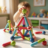 Magic-Build 3D Magnetic Creative Building Set for Kids – Variable Magnetic Bars & Spheres 36 pcs