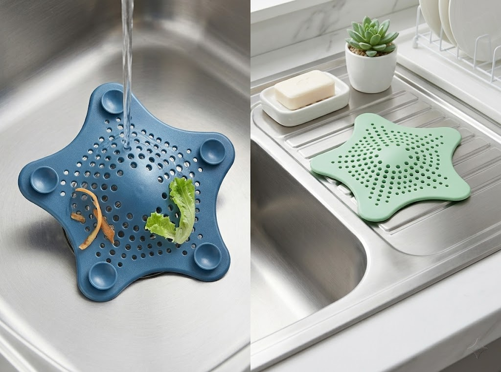 Silicon Sink Drain Drainer Filter//Catcher Nets for Kitchen Sink, Food Scraps, Hair