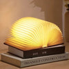 Luxury Foldable LED Book Lamp – USB Rechargeable Wooden Night Light