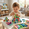 Magic-Build 3D Magnetic Creative Building Set for Kids – Variable Magnetic Bars & Spheres 36 pcs