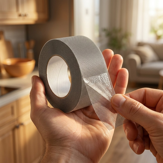 Anti-Mosquito Net Repair Tape Pakistan - Strong Self-Adhesive Window Screen Fix (2M Roll)